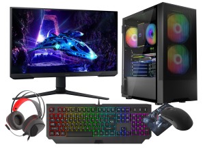 VIST Sistem PC Ryzen 5 5600GT, Ram 32GB, SSD 1TB M.2, WIFI, LCD 24, Windows 11 Pro preinstalat