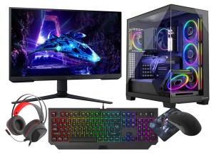 VIST Stellar Sistem PC Ryzen 7 5700X, Ram 32GB, NVIDIA GeFroce RTX 5060, SSD 1TB M.2, WIFI, LCD 24 180Hz, Windows 11 Pro preinstalat