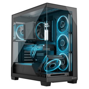 VIST Sistem PC Stellar ARGB Ryzen 7 5700X, Ram 32GB, AMD Radeon RX 6700 XT, SSD 1TB M.2, WIFI, Windows 11 Pro preinstalat