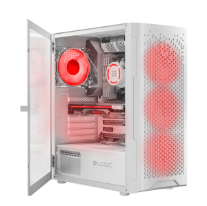 VIST Sistem PC ARGB White Core i5 12400F, Ram 32GB, AMD Radeon RX 6700 XT, SSD 1TB M.2, WIFI, Windows 11 Pro preinstalat
